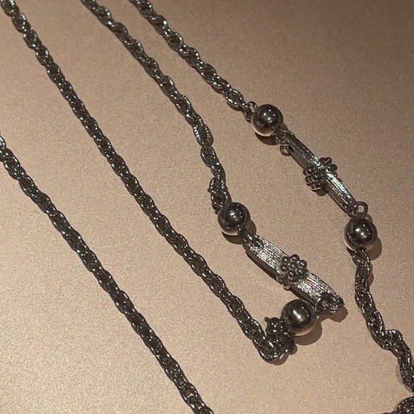 Minimalist Station Necklace 38” - Picture 3 of 4